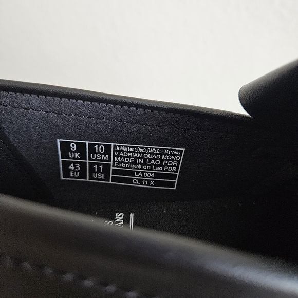 NWT Dr. Martens | Vegan Adrian Felix Platform Black Tassel Loafers, Mens 10 - Picture 12 of 13